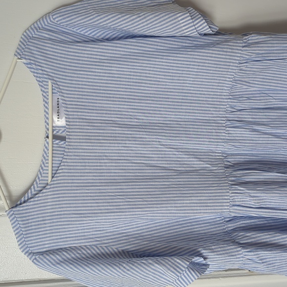 BNWOT Tradlands Nico Dress in "Harbor" (Blue & White Stripes) 2XL - Picture 3 of 3